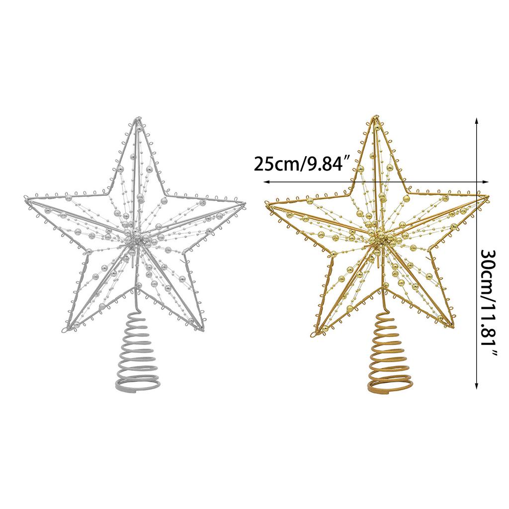 Christmas Tree Toppers Christmas Party DIY Decorations Accessories Star Shaped