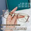 New Fashionable Myopia Glasses for Women, High-definition Anti Blue Light Glasses, Ultra Light Square Myopia Glasses, 0 To -600