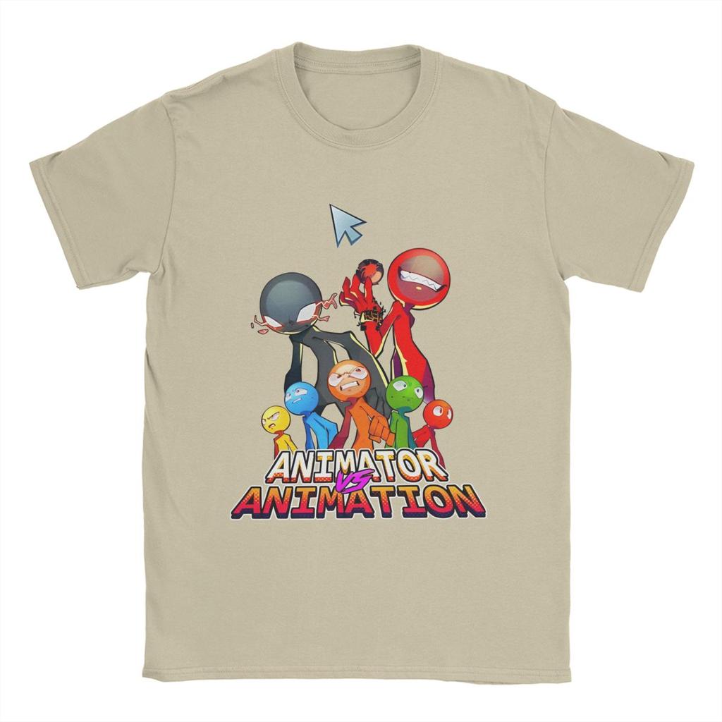 Alan Becker Cartoon Animator VS Animation Oblečení Tričko Muži Ženy Vintage 100% Bavlna Potištěné Oblečení