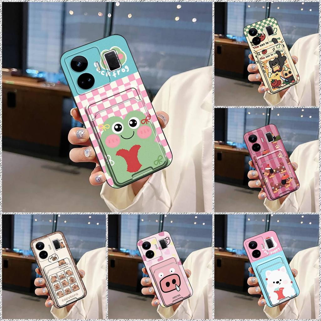 Waterproof Card Bag Phone Case For OPPO Realme GT NEO5/240W/Realme GT3 Fashion Design Dirt-resistant Cover Cartoon Cute