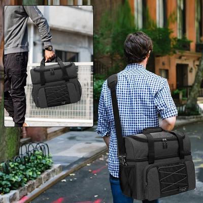 Sac de Bowling pour 2 Boules Sac de Bowling Portatif avec Support Rembourré pour Double Boule et Paire de Chaussures de Bowling jusqu'à