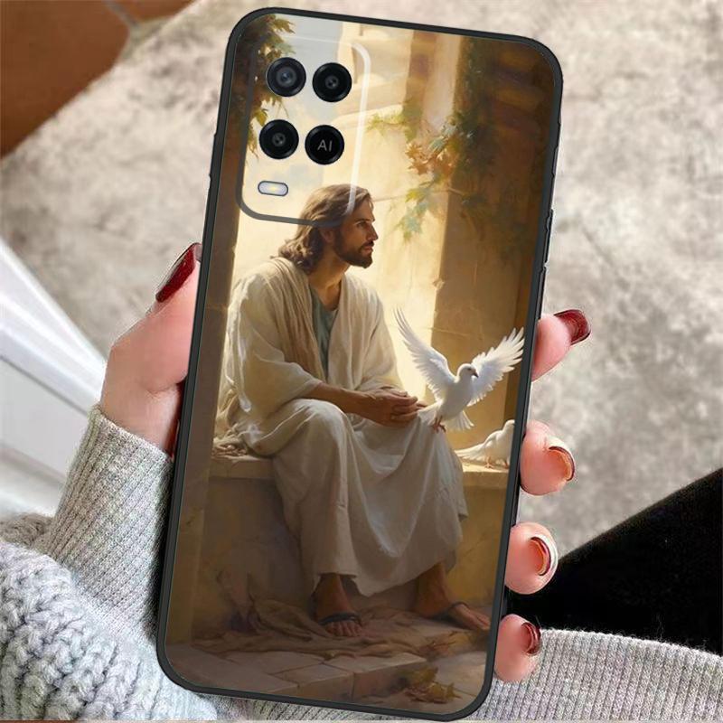 Faith Christian Jesus Case For OPPO A78 A98 A18 A58 A96 A76 A16 A5 A9 A53 A15 A17 A77 A52 A72 A74 A94 A54 A57 S