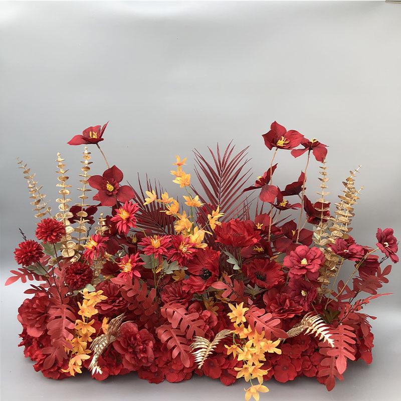Complete Wedding & Banquet Artificial Flower Set: Ground Rows & Table Decor
