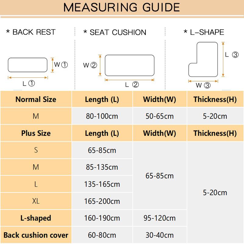 Jacquard Sofa Seat Cover Cushion Strech Warm Seat Covers Solid Color Armchair Slipcover Luxury Thick Couch Covers Pet Kid