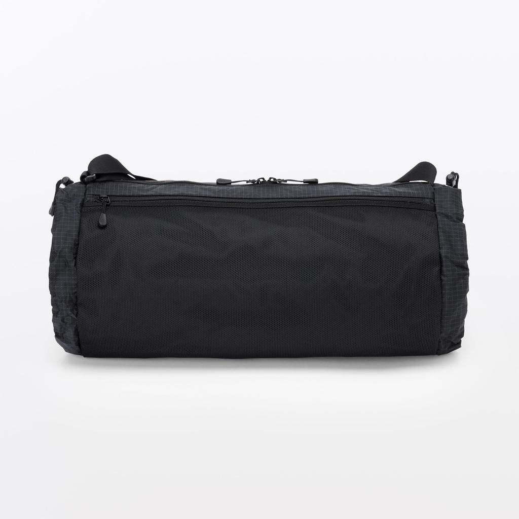 MUJI Ripstop Shoulder EF0FWA6S Water-Repellent Bag, Unisex, Adult, Black,