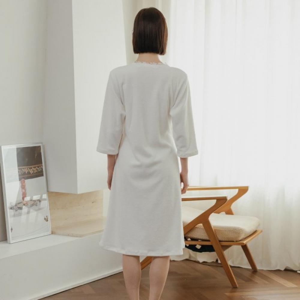 Frenchiel Frottee-Bademantel Pwhite Fwgn830