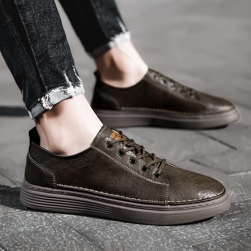 Minimalist New Men's Genuine Leather Shoes Handmade Soles High-quality Sports Shoes Office Business Oxford Shoes for Men's