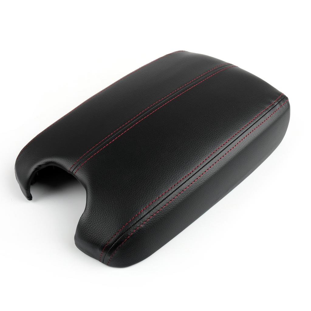 Leather Center Console Armrest Lid Cover Black For Honda Accord 2008-2012