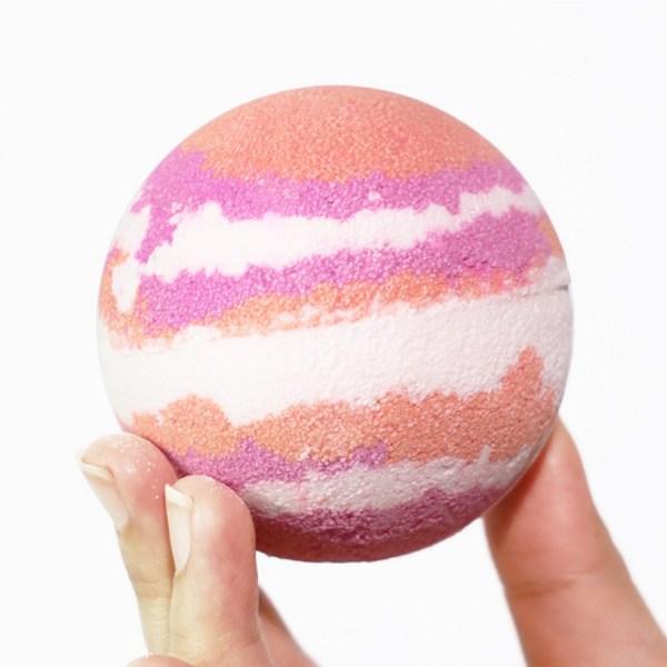 Corecos Bubble & Pop Rosarium Badebombe Rosenduft, 220 g, 2 Stück