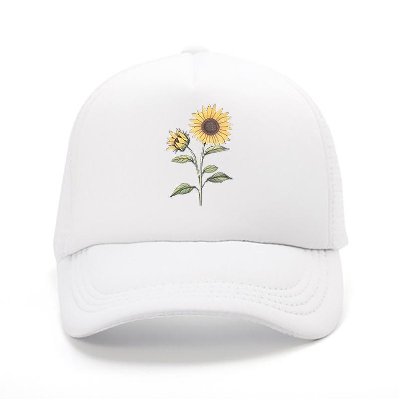 Vintage Sunflower Baseball Cap Adjustable Lightweight Polyester Dad Hat for Outdoor Sports Fishing Camping Hiking Hat