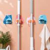 1 Pcs Cartoon Non-perforated Mop Clip Household Plastic Wall-mounted Cute Cartoon Powerful Seamless Mop Clip ZH
