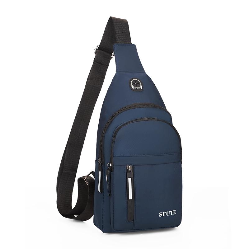 Men'S Chest Bag Multi-Functional Sling Bag Waterproof Crossbody Shoulder Bag Fashion Messenger Bag For Casual Sports Travel