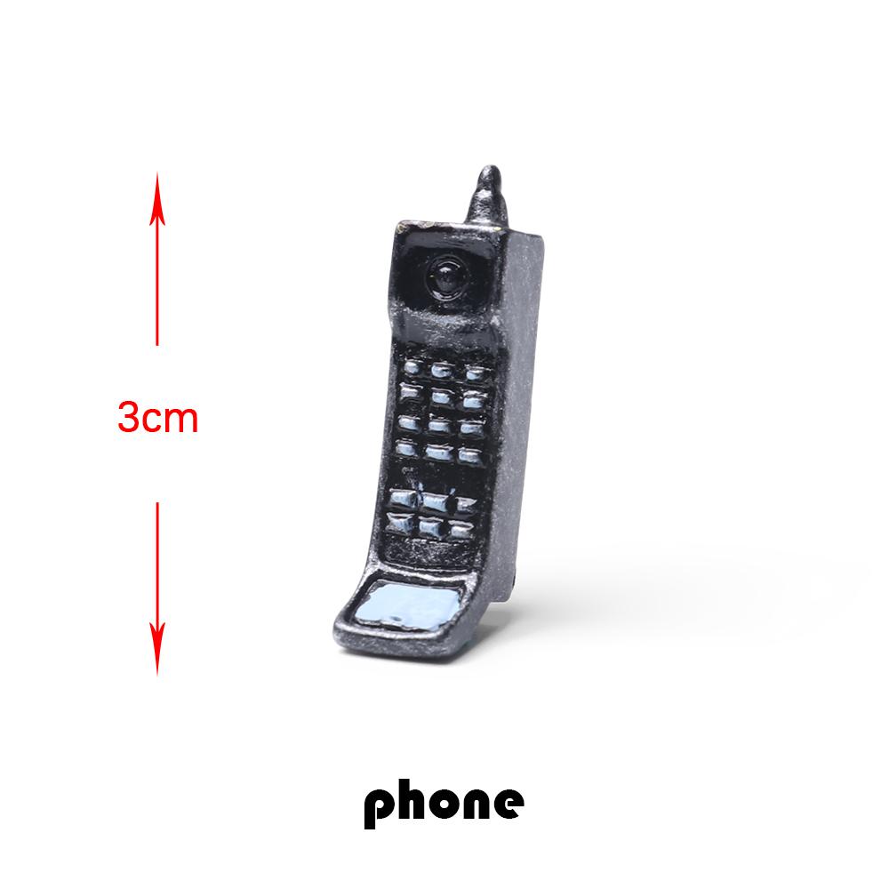 Antique Home Decor Resin Toy Furniture Figurine TV Model Mini Pianos Telephone