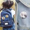 Cartoon Game Merold Kurode Hallritt Brooch Anime Fragaria Memories Lapel Pins Plastic Round Badge for Bag Hat Jewelry XMAS Gifts