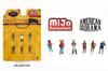 AMERICAN DIORAMA Scale Figures Hoodies Set of 6 1/64 (AD-64531MJ)