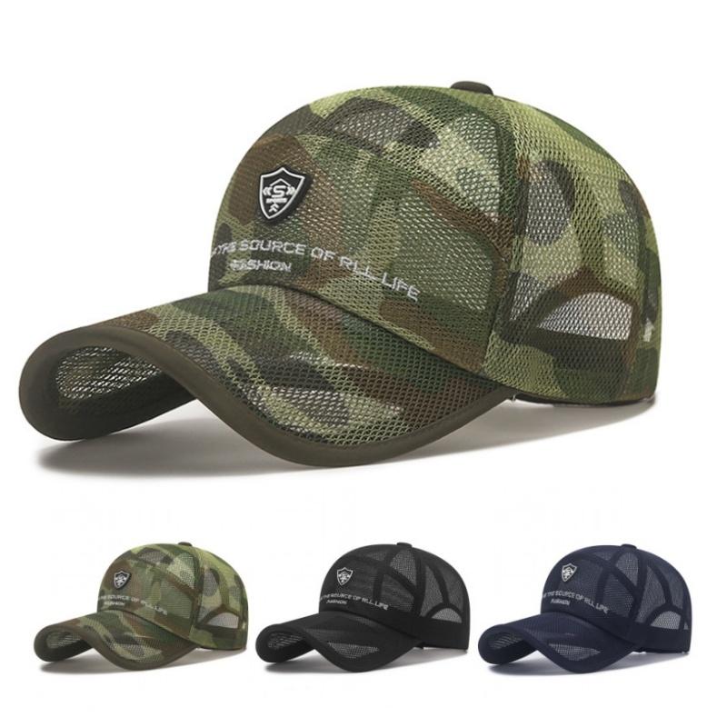 Fast Drying Baseball Cap Air Permeable Net Sunhat For Men And Women Outdoor Use Anti-Uv Tennis Golf Hiking Sportss Cap Visors Summer Full Mesh