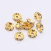 50 adet/grup 4 6 8 10mm Rhinestone Rondelles Kristal Boncuk Gevşek halka boncuk DIY Takı Yapımı için Aksesuarları Tedarikçisi
