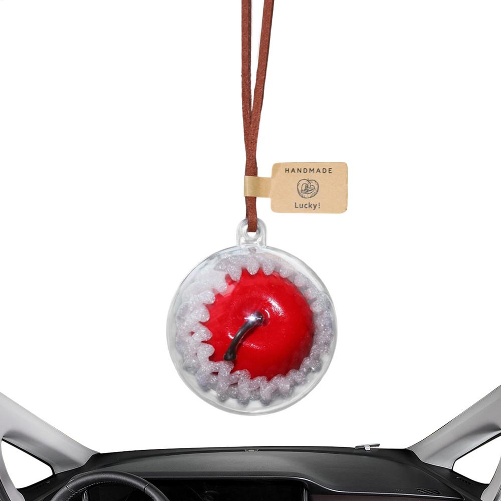 Car Christmas Ornament Fruit Rearview Pendant Portable Creative Car Charm For Vehicle Interior Christmas Tree Truck Women Men