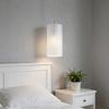 Glass Cylinder Lampshade E27 Replacement Frosted White Drum Pendant Shade Soft Light Diffuser Cylinder Lamp Cover