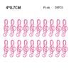 20PCS/Set Durable Music Shape Paper Clips Metal Music Note Shaped Paper Clip  Document