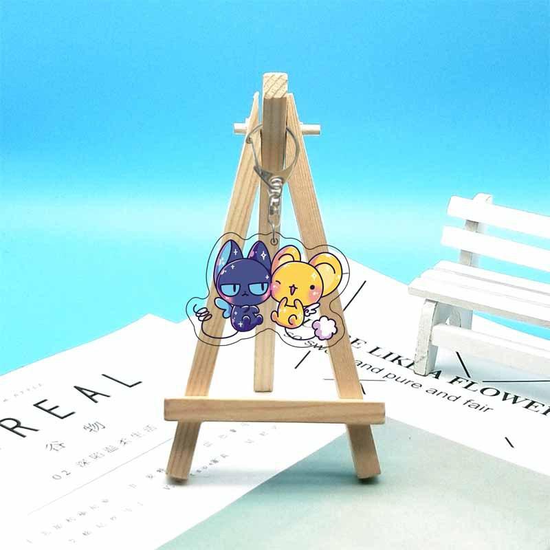 Cardcaptor Sakura Anime Acrylic Fun Keychain Animation Related Products Girls Gift Key Chain Bag Charm Souvenir Pendant Jewelry