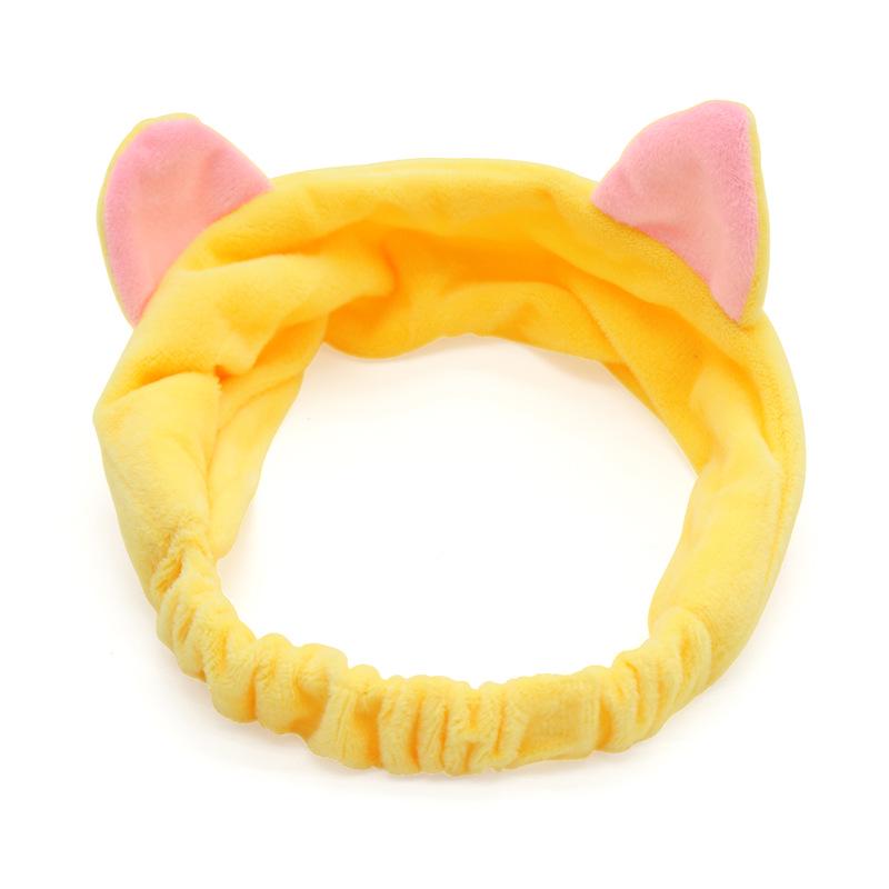 Korean Cat Ear Headband: Cute Cartoon Hair Accessory for Face Washing, Makeup, Sports, and Gift