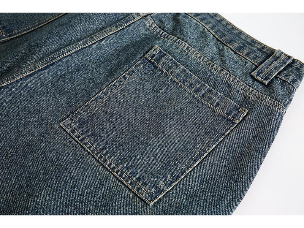 RUIIENRS X OUSWE 2024 Summer Distressed Loose Mid-Length Shorts RK-66