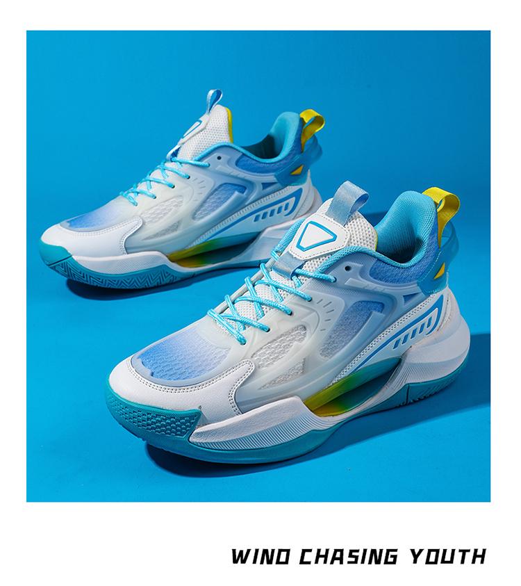 Rico Bee Basketball Sneakers for Big Kids & Teens: Non-Slip, Wear-Resistant, Breathable Athletic Shoes for Autumn.