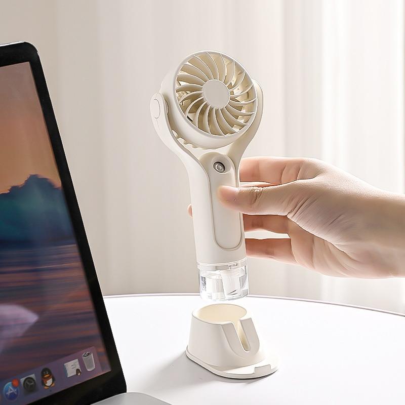 Factory Spray-cooling Handheld Fans, Portable USB-charging Water-cooled Mini Fans, Silent Desktop Mini Fans
