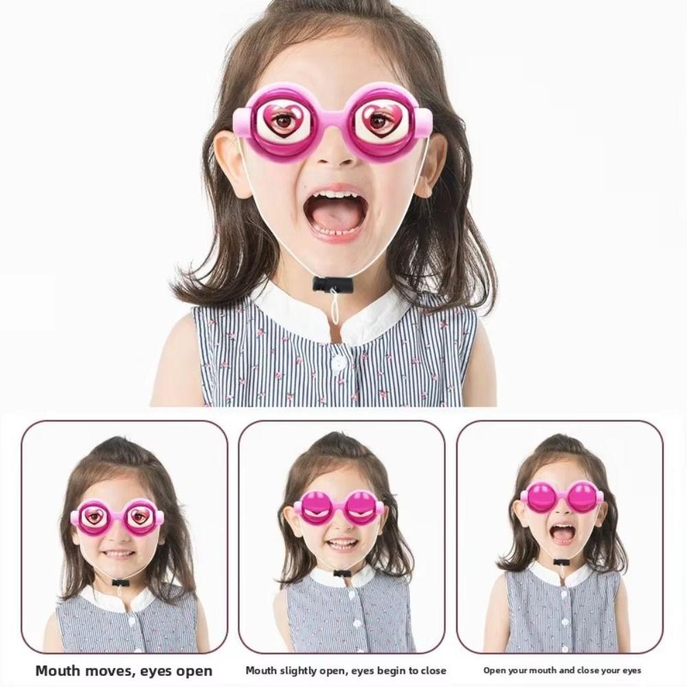 With eyelashes Crazy Eyes Props Plastic Material Novelty Glasses Funny Glasses Toys Birthday Gifts