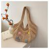 Woven Bag Women's Large-capacity New Niche Design Hollow Shoulder Bag Texture Popular Tote Bag