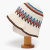 Women's Knitted Contrast Handmade Bucket Hat
