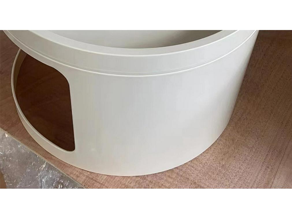 Table de Chevet Ronde Blanche Minimaliste Nordique - Moderne, Meuble Petit et Créatif au Design Simple