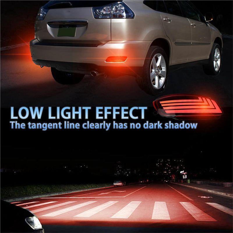 LED Brake Tail Lamp Rear Bumper Reflectors For Toyota Venza 2013-2015 Light For Lexus RX 330 350 400H Harrier 2003-2008