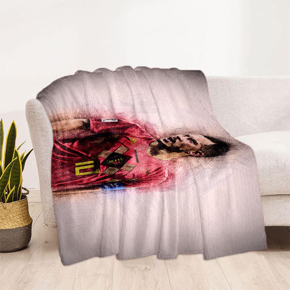 Player Chelsea Kit Blanket Ultra-Soft Perfect for Seaside Bedding Office All-Season Use Playful Design Perfect Gift for Relatives and Friends