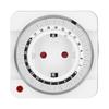 Sturdy EU 230V Timer Socket 7.8x7.8cm Mechanical Timing Switch Automatic Timer Power Control