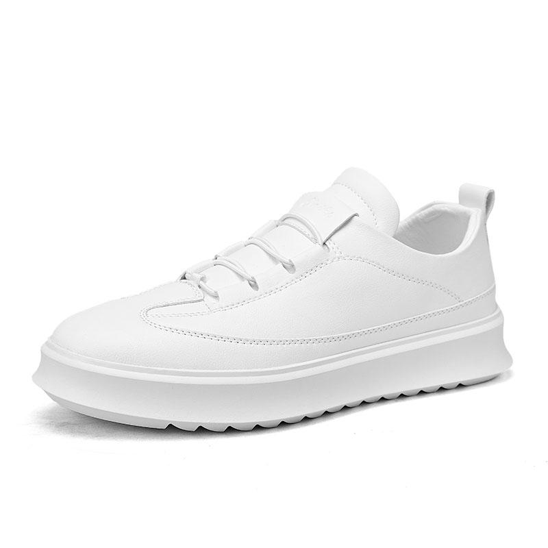 Fashion New Arrival Men's Thick Sole Sneakers Fashion Casual Fiber Leather Skateboard Footwear Versatile Male Tenis Masculino Trainers
