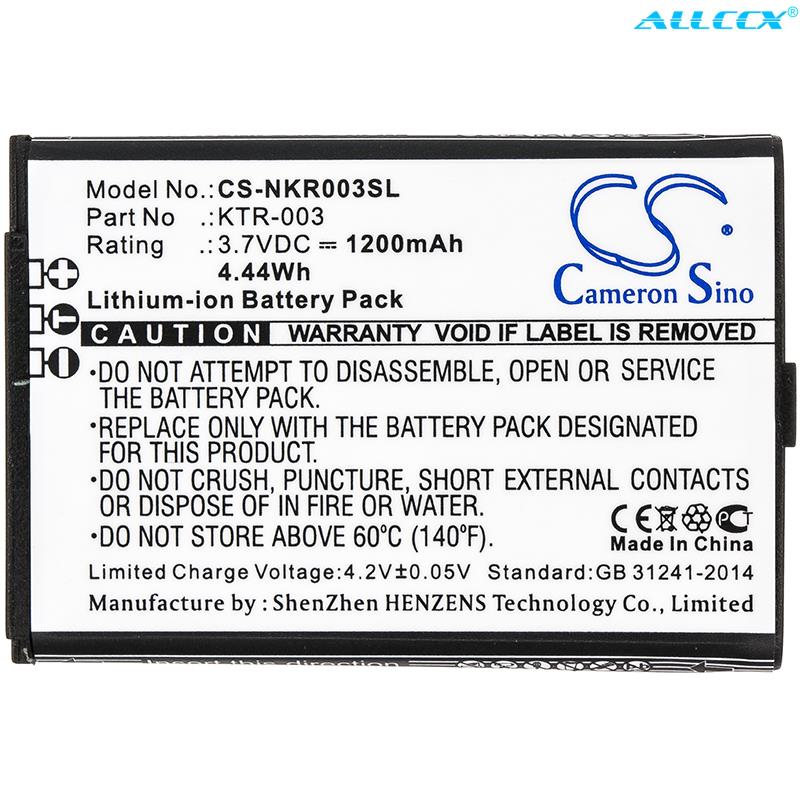 

Аккумулятор Cameron Sino 1200 мАч для игр, PSP, NDS KTR-003 для Nintendo NN3DS, MWH710A01, New 3DS