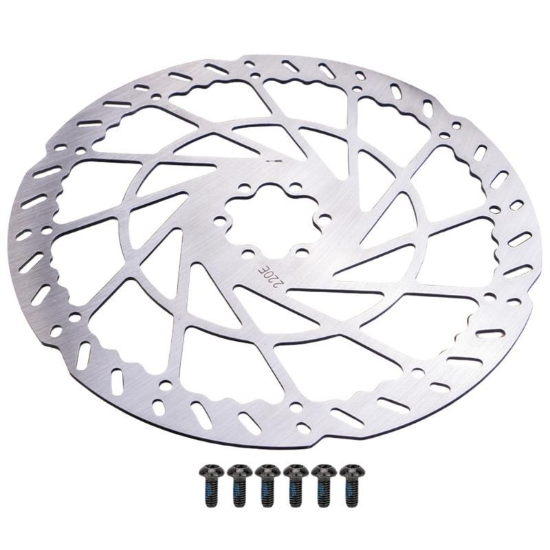 140/160/180/203/220mm Stainless Steels Disc Brake Rotor with Screws Bicycles Disc Brake Rotor for Road Bike, Mountain Bike