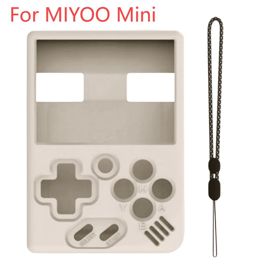 Protective Cover for MIYOO Mini Plus Game Console Silicone Case Gaming Console Sleeve Skin Anti-Slip with Lanyard for MIYOO Mini