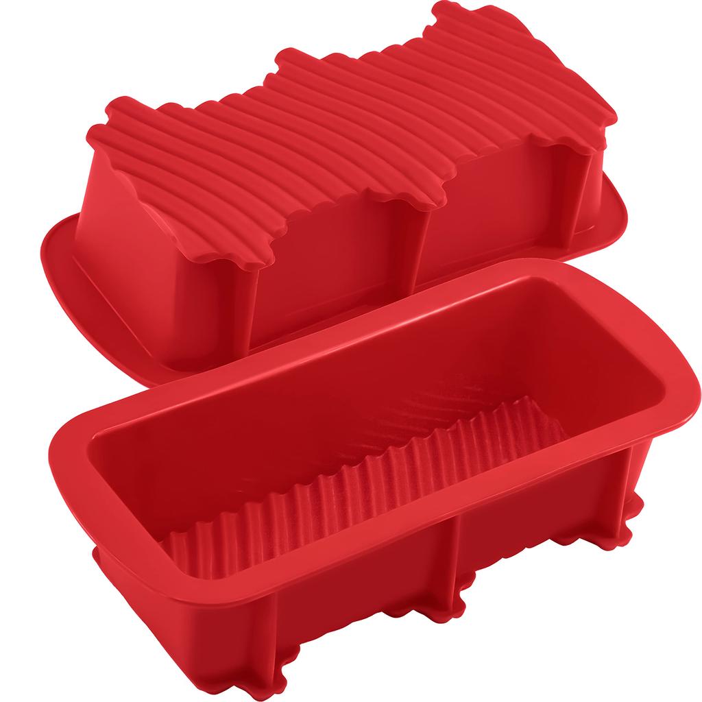 Silicone Bread and Loaf Pans Non-stick  Flexible Silicone Baking Molds for Homemade Breads, Cakes, Meatloaf, Brownies