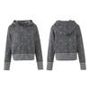 Simple Korean Polka Dot Jacquard Sweater - Women's Autumn/Winter Hooded Knit Top M31