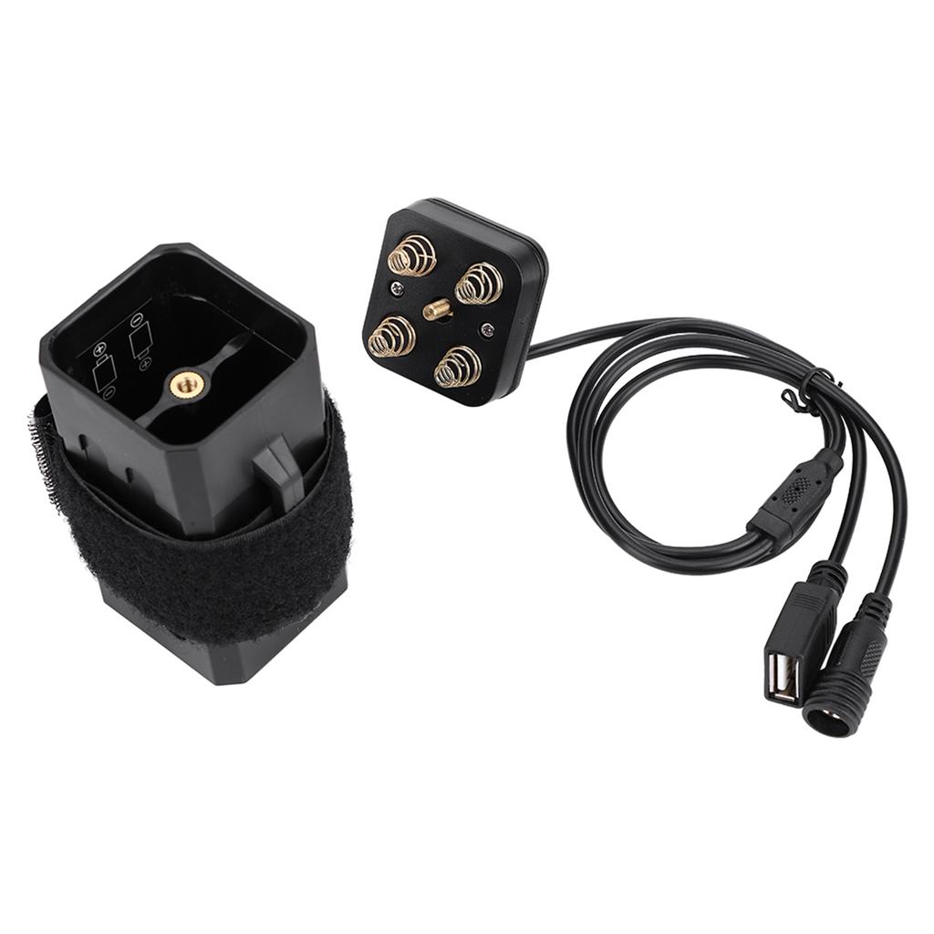 18650 Waterdichte Batterijpakket Behuizing Cover USB DC Dubbele Interface Voor Fiets Fietslamp