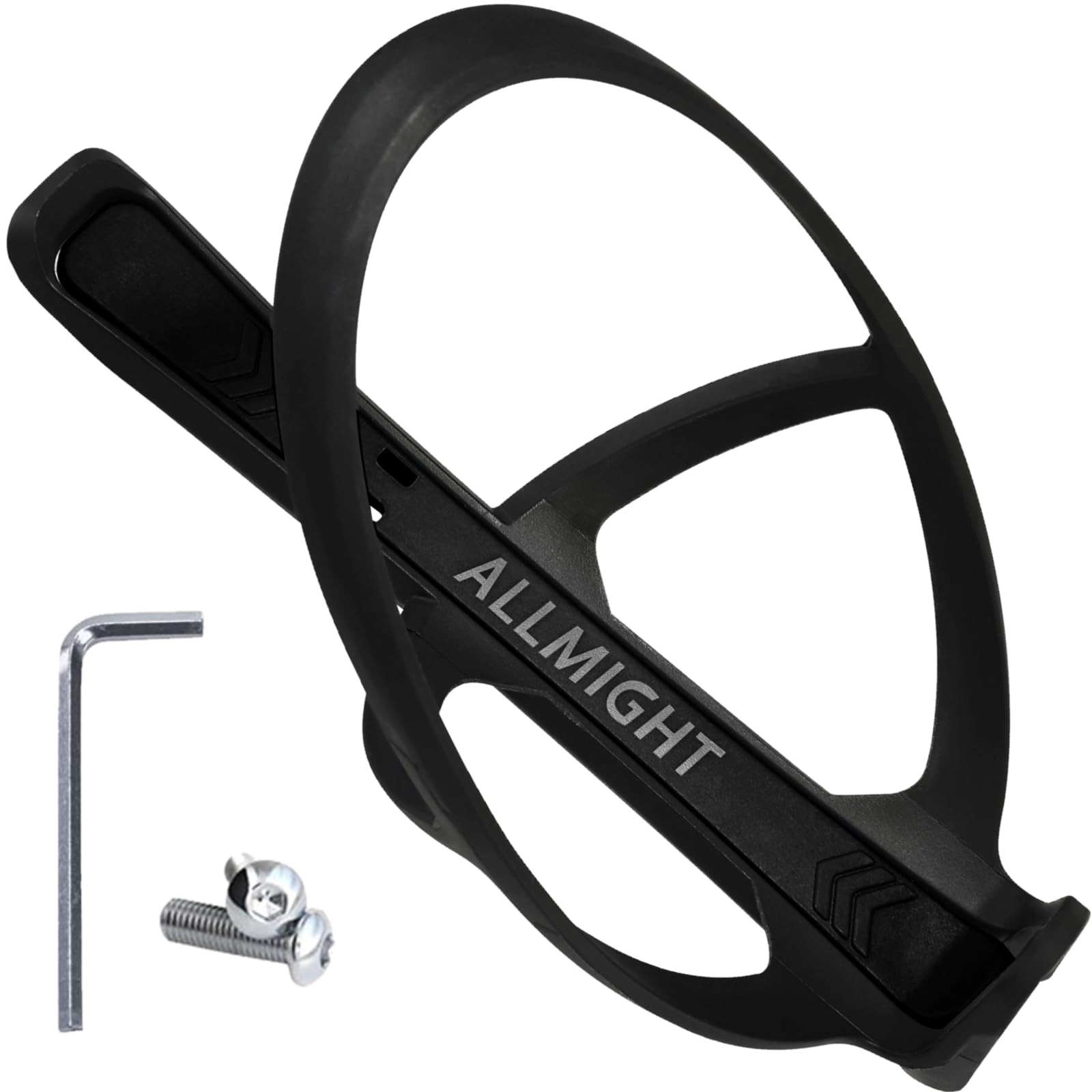 

ALLMIGHT Wide Bottle Set of 2 Lightweight and and Tire 19g Drink Bottle Holder for Road Fits 75mm Bottles Cage, [Ultra Durable] (Includes Bolts, чёрный