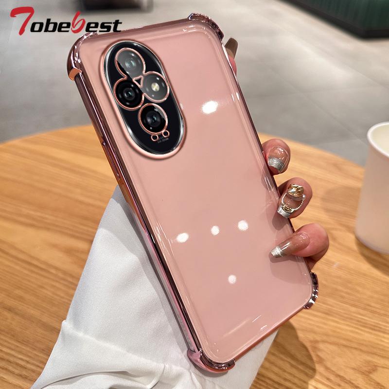 Clear Transparent Shockproof Plating Silicone Case For Huawei Honor 200 100 90 80 70 60 Pro Soft Back Cover