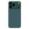 For iPhone 17 Pro Max Case Red Cherry Pattern Printing Straight Edge TPU Phone Back Cover