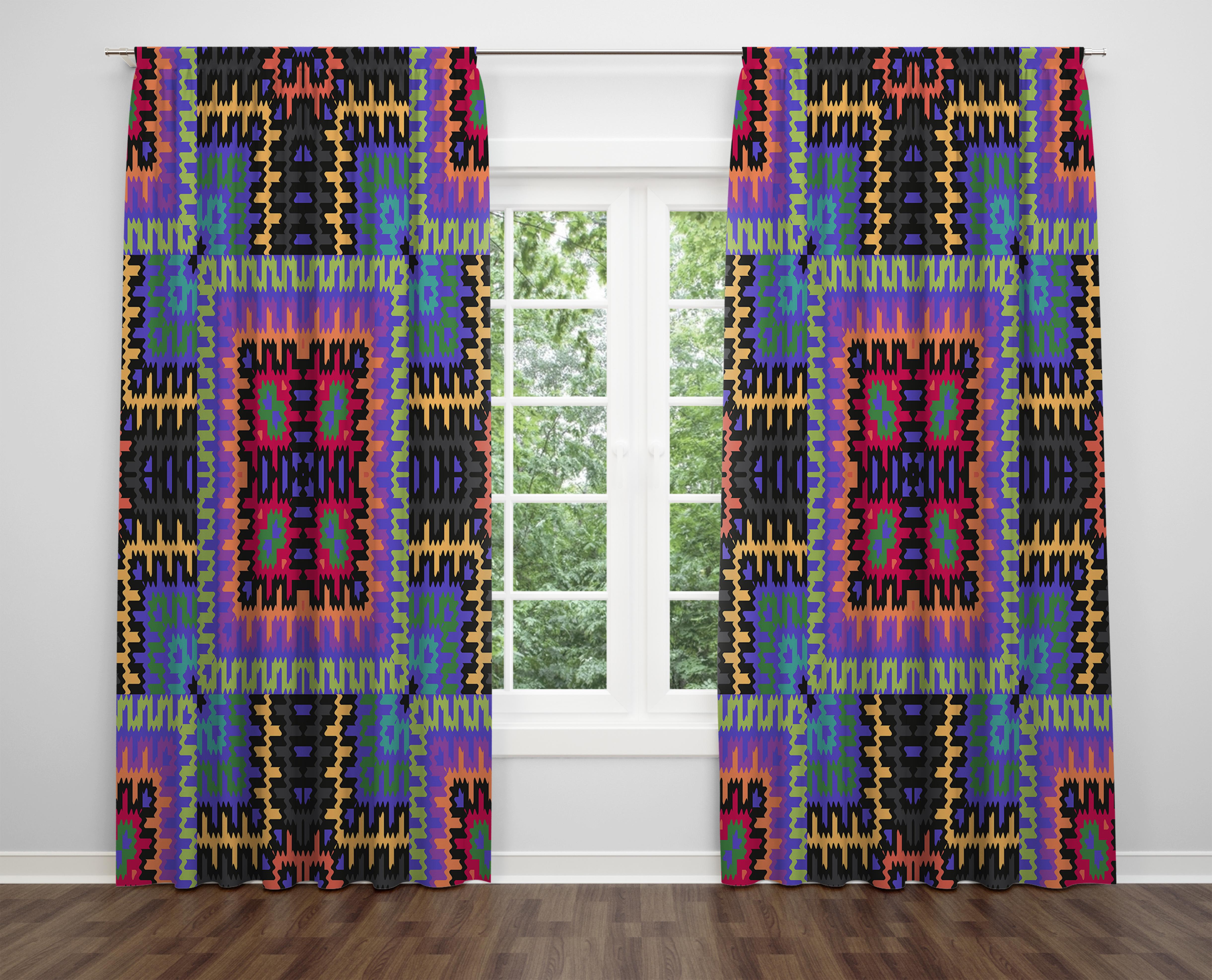 

Декоративний дизайн, високоякісна бавовняна тканина, ви можете вибрати одну або подвійну фіранку з крила 1 piece різнокольоровий