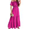 Women's Casual Dresses - Boho Off Shoulder Strapless Dress Elegant Anti Pilling Large Hem Adding Charm Popular Beach Party Streetwear
