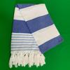 Turkish Stripe Polyester Cotton Tassel Bath and Beach Towel