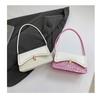 Large Capacity Splicing On The New Foreign Fashion Sequins Fashion Shoulder Armpit Small Square Bag for Women